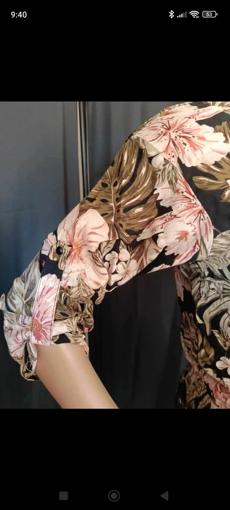 Bloemen jumpsuit. Maat 38 – photo 3